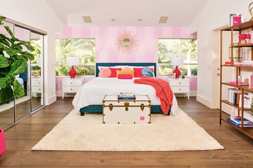 Το υπνοδωμάτιο στο σπίτι της Barbie στο Μαλιμπού